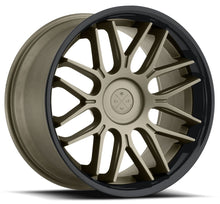 Staggered full Set - (2) 22x9 Blaque Diamond BD-27 Matte Bronze w/ Gloss Black Lip (2) 22x10.5 Blaque Diamond BD-27 Matte Bronze w/ Gloss Black Lip