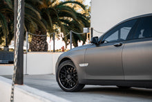 Staggered full Set - (2) 22x9 Blaque Diamond BD-27 Matte Bronze w/ Gloss Black Lip (2) 22x10.5 Blaque Diamond BD-27 Matte Bronze w/ Gloss Black Lip