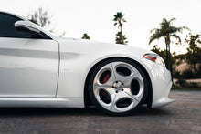 Staggered full Set - (2) 24x9 Blaque Diamond BD-77 Silver w/ Brushed Face (2) 24x10 Blaque Diamond BD-77 Silver w/ Brushed Face