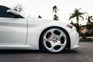 Staggered full Set - (2) 20x9 Blaque Diamond BD-77 Silver w/ Brushed Face (2) 20x11 Blaque Diamond BD-77 Silver w/ Brushed Face