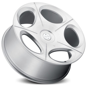 24x9 Blaque Diamond BD-77 Silver w/ Brushed Face