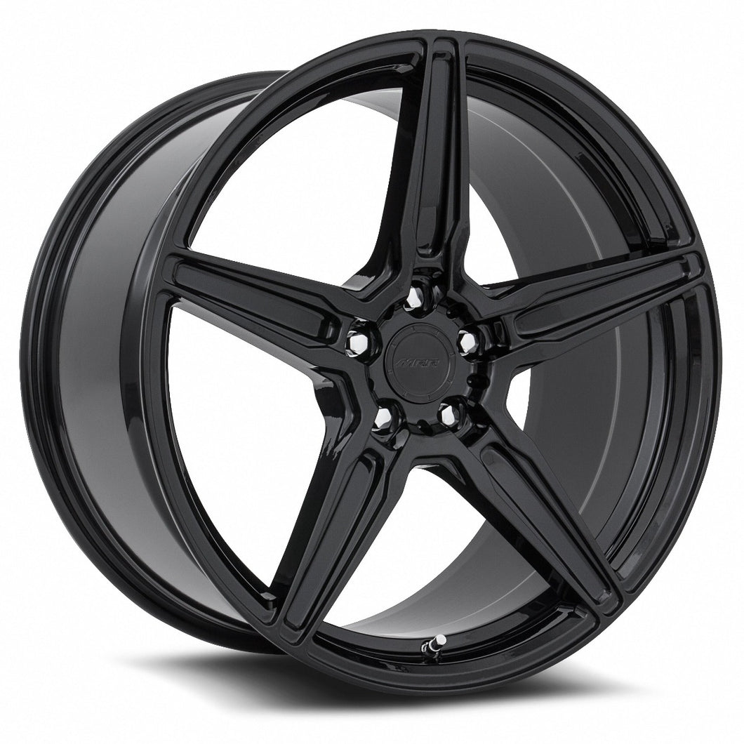 Staggered full Set - 19x9.5 MRR FS05 Gloss Black (Flow Formed) 20x11 MRR FS05 Gloss Black (Flow Formed)