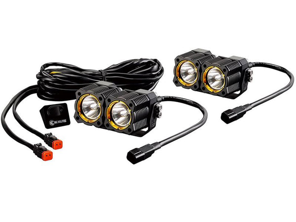 KC Hilites Dual Flex Led Lights Spot Beam Pair
