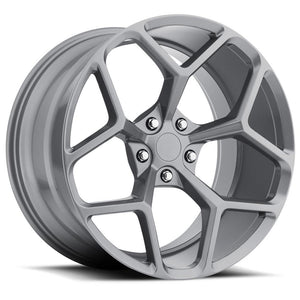 Staggered full Set - (2) 22x9.5 MRR M228 Camaro Z28 Replica Wheels Gloss Graphite (2) 22x10.5 MRR M228 Camaro Z28 Replica Wheels Gloss Graphite