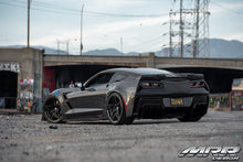 Staggered full Set - 19x11 MRR M755 Corvette ZR1 Replica Wheels Gloss Black 20x12 MRR M755 Corvette ZR1 Replica Wheels Gloss Black