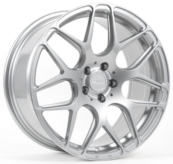 Staggered full Set - (2) 20x9.5 MRR FS01 Gloss Liquid Silver (Flow Formed) (2) 20x12 MRR FS01 Gloss Liquid Silver (Flow Formed) (Concave)