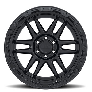 18x9 Black Rhino Apache Matte Black w/ Black Bolts