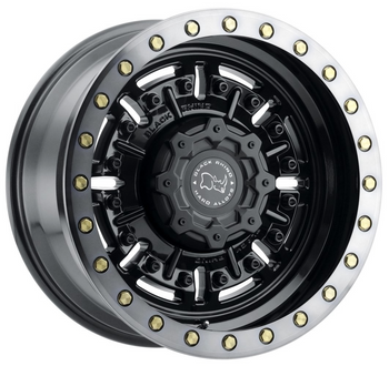 18x9.5 Black Rhino Abrams Gun Black w/ Machined Dark Tint Lip