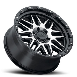 20x9 Black Rhino Alamo Gloss Black w/ Machined Face & Stainless Bolts