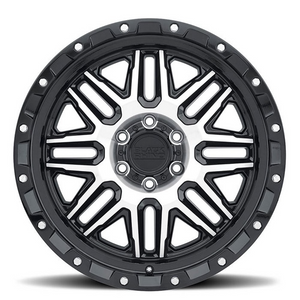 18x9 Black Rhino Alamo Gloss Black w/ Machined Face & Stainless Bolts