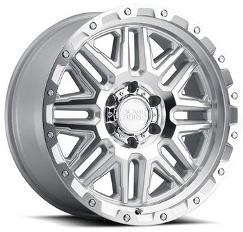 20x9 Black Rhino Alamo Silver w/ Mirror Face & Stainless Bolts