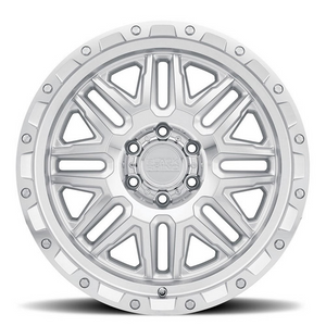20x9 Black Rhino Alamo Silver w/ Mirror Face & Stainless Bolts
