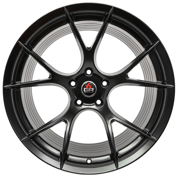 20x10 Project 6GR 10-TEN Satin Black (Spun Forged)