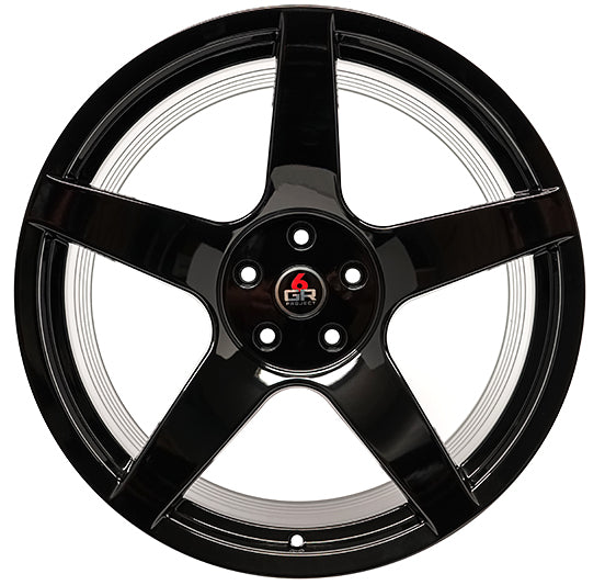 20x10 Project 6GR 5-FIVE Gloss Black (Spun Forged)