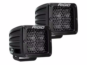 Rigid D-Series Pro Midnight Led Lights Diffused Beam Pair