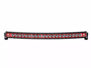 Rigid Radiance Plus Curved 40" Led Light Bar - Red