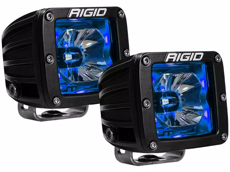 RIGID Radiance Led Light Pod - Blue w/ Wiring Harness