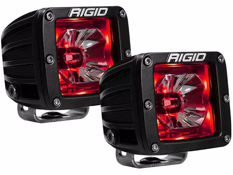 RIGID Radiance Led Light Pod - Red w/o Wiring Harness