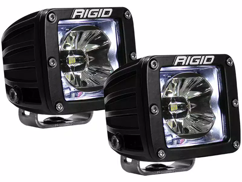 RIGID Radiance Led Light Pod - White w/ Wiring Harness