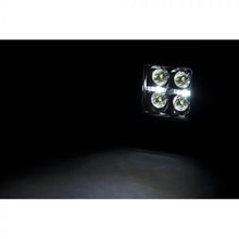 Rough Country Cree LED Light 2" Square Flush Mount With Cool White Daytime Running Lights Pair