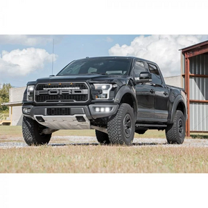 Rough Country Fog Light Kit Triple LED With Amber Daytime Running Lights F-150 Raptor 2017-2020