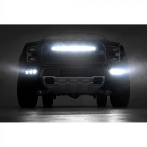 Rough Country Fog Light Kit Triple LED With White Daytime Running Lights F-150 Raptor 2017-2020