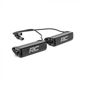 Rough Country Six Inch LED Light Bar Black Series Pair Universal