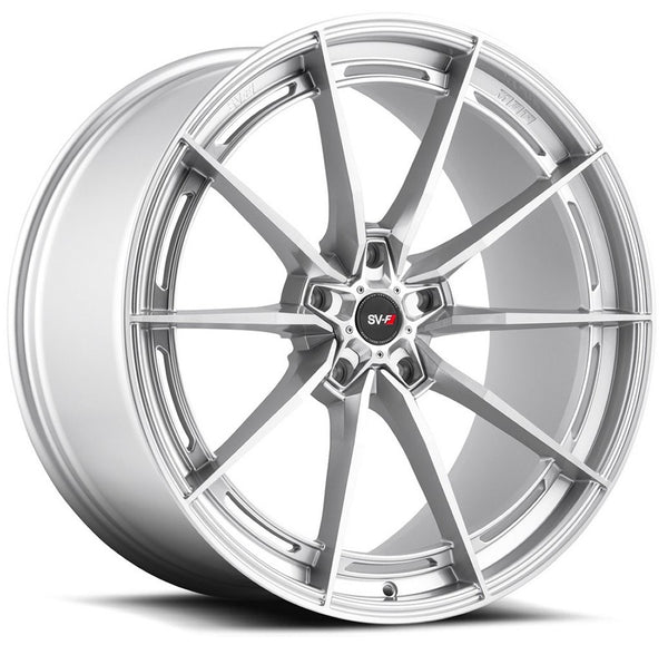 19x9 Savini SV-F1 Brushed Silver (Flow Form)