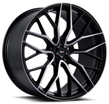 Staggered full Set - (2) 20x8.5 Savini SV-F2 Double Dark Tint w/ Gloss Black (Flow Form) (2) 20x11 Savini SV-F2 Double Dark Tint w/ Gloss Black (Flow Form)