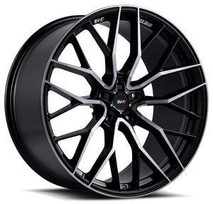 22x9 Savini SV-F2 Double Dark Tint w/ Gloss Black (Flow Form)