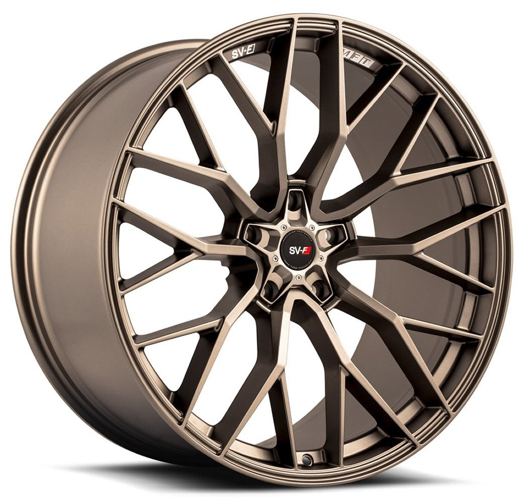 Staggered full Set - (2) 22x9 Savini SV-F2 Matte Bronze (Flow Form) (2) 22x11 Savini SV-F2 Matte Bronze (Flow Form)