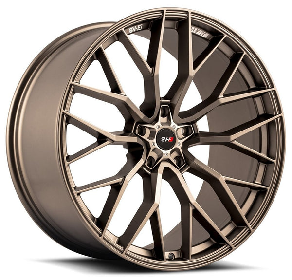 Staggered full Set - (2) 20x8.5 Savini SV-F2 Matte Bronze (Flow Form) (2) 20x11 Savini SV-F2 Matte Bronze (Flow Form)