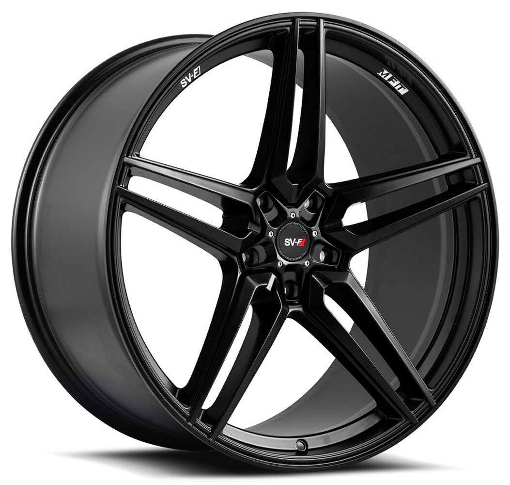 Staggered full Set - (2) 20x9 Savini SV-F3 Matte Black (Flow Form) (2) 20x11 Savini SV-F3 Matte Black (Flow Form)