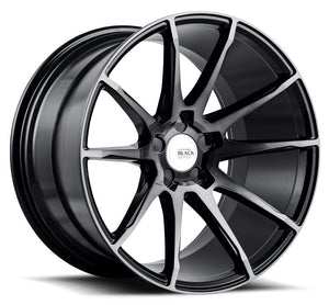 20x8.5 Savini Black Di Forza BM12 Gloss Black w/ Double Dark Tint Face (Concave)