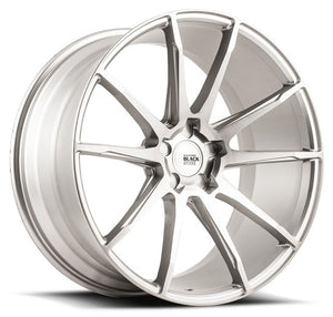 20x10.5 Savini Black Di Forza BM12 Brushed Silver (Concave)