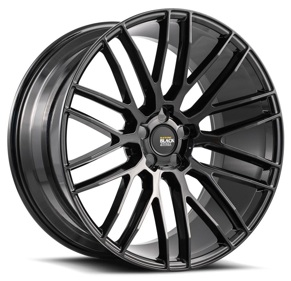 20x11 Savini Black Di Forza BM13 All Gloss Black (Concave)