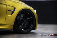 Staggered full Set - (2) 22x9 Savini SV-F3 Gloss Graphite (Flow Form) (2) 22x12 Savini SV-F3 Gloss Graphite (Flow Form)