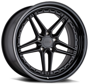 Staggered full Set - (2) 20x9 TSW Ascari Matte Black w/ Gloss Black Lip (2) 20x10.5 TSW Ascari Matte Black w/ Gloss Black Lip
