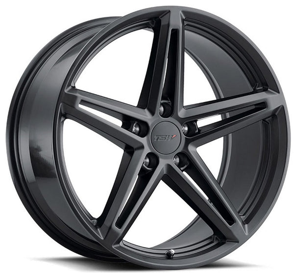Staggered full Set - (2) 18x8.5 TSW Molteno Matte Black (2) 18x9.5 TSW Molteno Matte Black