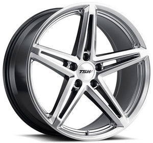 Staggered full Set - (2) 18x8.5 TSW Molteno Hyper Silver (2) 18x9.5 TSW Molteno Hyper Silver