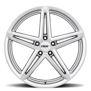 Staggered full Set - (2) 18x8.5 TSW Molteno Hyper Silver (2) 18x9.5 TSW Molteno Hyper Silver