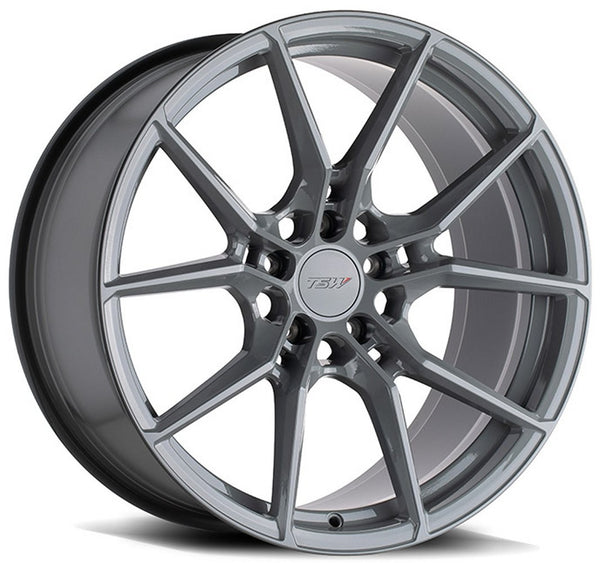 Staggered full Set - (2) 18x8.5 TSW Neptune Battleship Gray (Rotary Forged) (2) 18x9.5 TSW Neptune Battleship Gray (Rotary Forged)