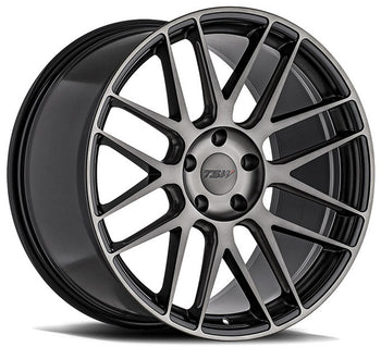 20x9 TSW Nord Semi Gloss Black w/ Ball Milling & Machined Dark Tinted Face (Rotary Forged)