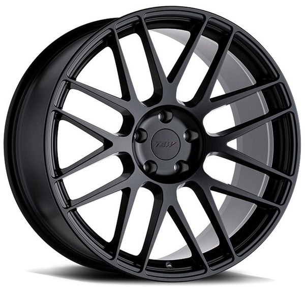 Staggered full Set - (2) 20x9 TSW Nord Semi Gloss Black (Rotary Forged) (2) 20x10.5 TSW Nord Semi Gloss Black (Rotary Forged)