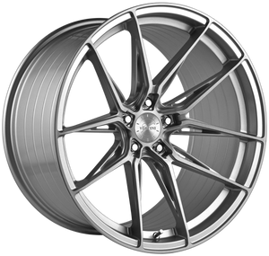 20x11 Vertini RF1.8 Brushed Silver (Rotary Forged)