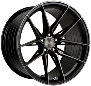 20x10 Vertini RF1.8 Dual Gloss Black (Rotary Forged)