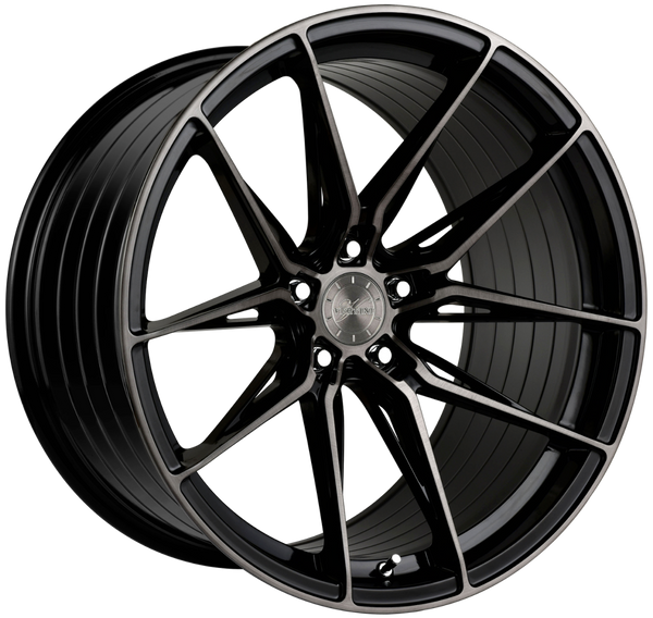 20x10 Vertini RF1.8 Dual Gloss Black (Rotary Forged)