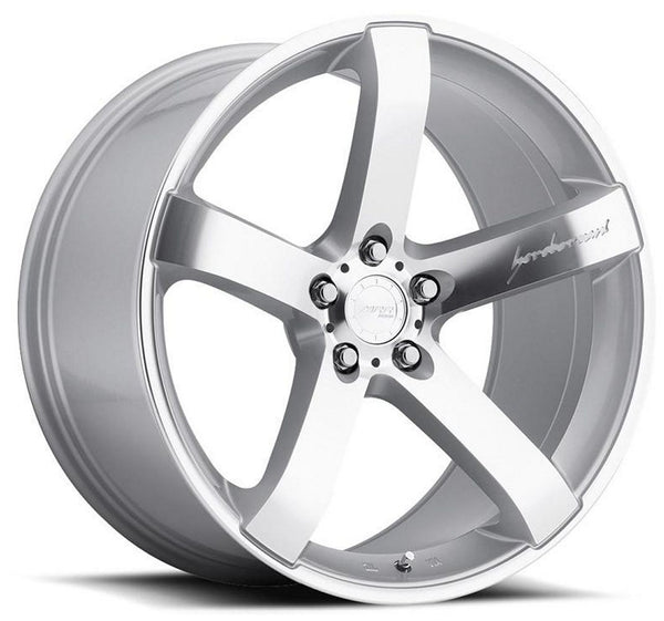 Staggered Full Set - (2) 20x9 MRR VP5 Gloss Silver Machined (2) 20x10.5 MRR VP5 Gloss Silver Machined