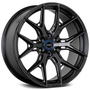 24x10 Vossen HF6-4 Satin Black (Hybrid Forged)