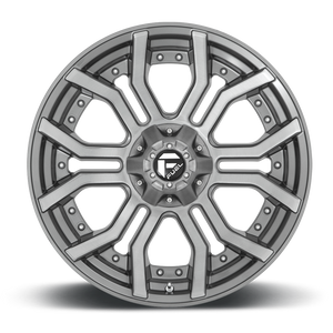 22x10 Fuel Offroad Wheels D713 Rage Platinum 6x135/6x139.7 -18 Offset 106.1 Centerbore Gunmetal